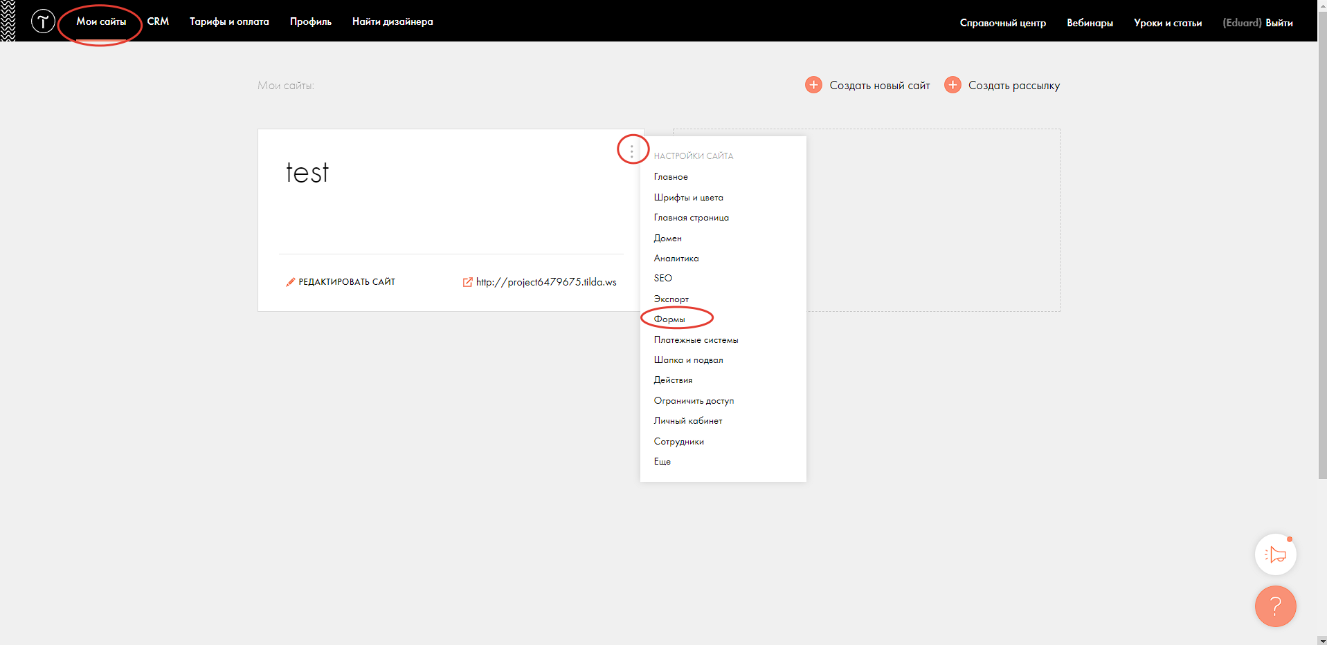 Tilda интеграция с amoCRM
